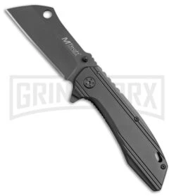 M-Tech Bow Silk Gray Spring Assisted Knife - Gray Plain