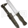 Rite Edge Surplus German Combat OD Green Plastic Fixed Blade Knife - Satin Plain -Grindworx rite edge surplus german combat od green plastic satin BP 29546 jr large