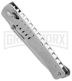 SOG Targa TG1001 Tanto Folding Knife - Satin Plain -Grindworx sog targa satin tg1001 bx bottom cm large