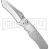 SOG Targa TG1001 Tanto Folding Knife - Satin Plain -Grindworx sog targa satin tg1001 bx cm large